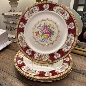 Royal Albert Lady Hamilton Dinner Plates - Set of 4